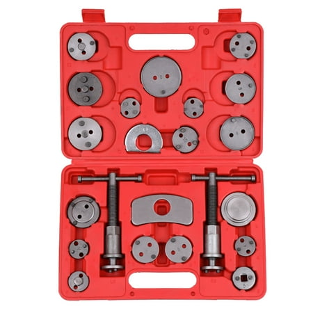 

Meterk 22pcs Auto Universal Disc Brake Caliper Car Wind Back Pad Piston Compressor Automobile Garage Tool Kit Set with Case