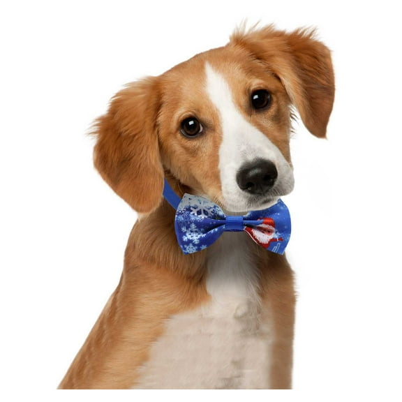 Falleo Clearance 1PC Cat Dog Bow Tie Christmas Snowman Snowflake Series Pet Bow Tie Accessories