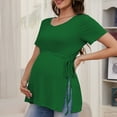 thumbnail image 4 of Bearsland Women's Maternity Shirt Casual Tops Side Split Pullovers Pregnancy Clothes, 4 of 8