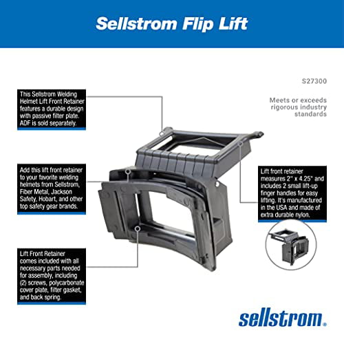 Sellstrom Welding Helmet FILP Front Adaptor and Lift Front Retainer S273200 ... 