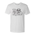 thumbnail image 2 of Wild Bobby,The Pugfather Funny Godfather Movie Logo Pug Parody, Father's Day, Men Premium Tri Blend Tees, Heather White, Large, 2 of 3