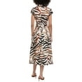thumbnail image 2 of Badgley Mischka womens  Fit & Flare Midi Dress, 12, Tan, 2 of 3