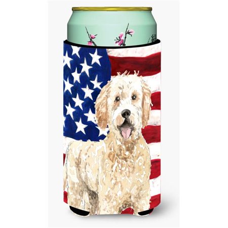 

Patriotic USA Goldendoodle Tall Boy Beverage Insulator Hugger