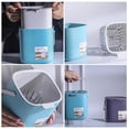 thumbnail image 4 of 1pc Kitchen Plastic Dustbin Wet and Dry Classified Waste Bin Portable Waste Can, 4 of 7