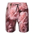 thumbnail image 3 of Fotbe Delicate Pink Carnations Trajes de Baño Estampados para Hombre, Shorts de Verano de Secado Rápido, Ropa de Playa, Bañadores-3X-Large, 3 of 6