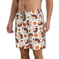 thumbnail image 2 of Logiee Turkey And Thanksgiving2 Print Mens Swim Trunks Quick Dry Board Shorts,Breathable Hawaii Beach Shorts Swimwear Bathing Suits-X-Large, 2 of 6