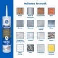 thumbnail image 3 of Advanced Silicone Caulk for Window & Door, Clear, 10 fl oz Cartrid, 1 Pack - 100% Waterproof Silicone Sealant, 5X Stronr Adhesion, Shrink & Crack Proof, 3 of 4