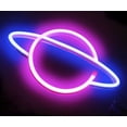 thumbnail image 1 of Planet Illuminated Signs - Led Planet Neon Light Pink / Blue Planet, 1 of 3