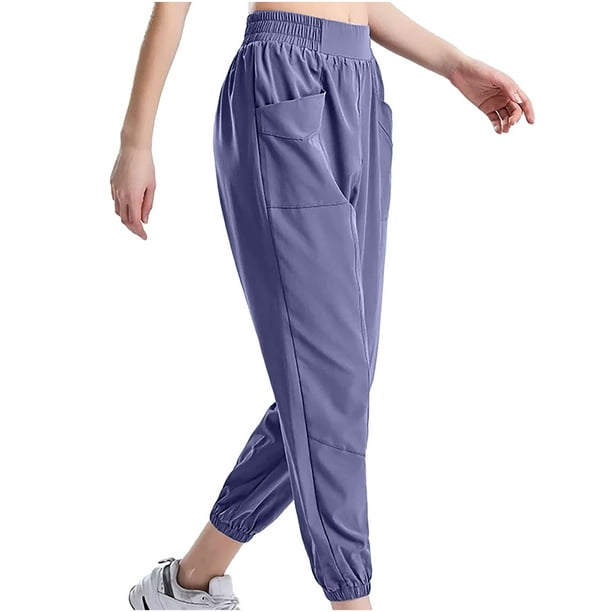 XZNGL Loose Yoga Pants for Women Womens Loose Quick-Drying Slimming  Mid-Waist Casual Fitness Pants Leg Girth Running Pants 