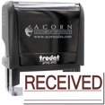 thumbnail image 1 of Large Self-Inking Received with Line Stamp, Trodat Printy 4913, Press and Print Stamping, Impression Size 7/8" x 2-1/4", Up to 10,000 Impressions - Brown Ink, 1 of 10