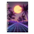 thumbnail image 7 of FORMRS 1-Subject Spiral Notebook 8" x 5" College Ruled 60 Refillable Sheet A5 Hard Cover, 2 Pack, Night Purple Road, 7 of 7