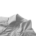 thumbnail image 5 of PNTUTB Fashion Men's Solid Color Jacket Stand Collar Full Zip Windbreaker Lightweight Casual Loose Comfort Long Sleeve Outdoor Sporty Coat with Pockets, 5 of 6