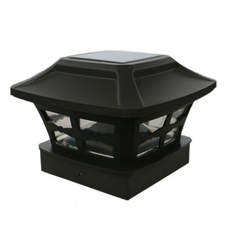 

Solar Column Head Lamp No Wiring Fence Cap Light Light Post Solar Switch Three Waterproof Gears with for Outdoor Yard