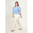 thumbnail image 2 of Blusa con manga abullonada Roman Fashion /Tallas Extras, 0402 (Azul) azul cielo 40, 2 of 6