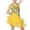 Yellow, variant on NAISIBABY Jazz Latin Dress for Girls, Tassels Sequined Suspenders Dance Bodysuit Mesh Kids Gymnastic Leotards Dress Hot Pink 4-5T