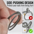 thumbnail image 4 of Key Unity Key Rings, 3 Pack Titanium Split Side Pushing Key Rings for Key Carabiner Flashlight Knife Dog Tag Ring KA02 (1.04'',0.75'',0.53''), 4 of 7