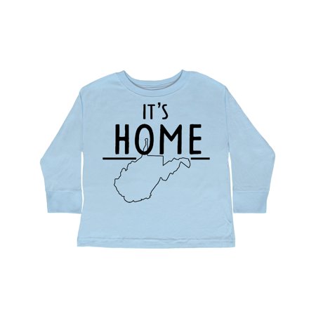 

Inktastic It s Home- State of West Virginia Outline Gift Toddler Boy or Toddler Girl Long Sleeve T-Shirt