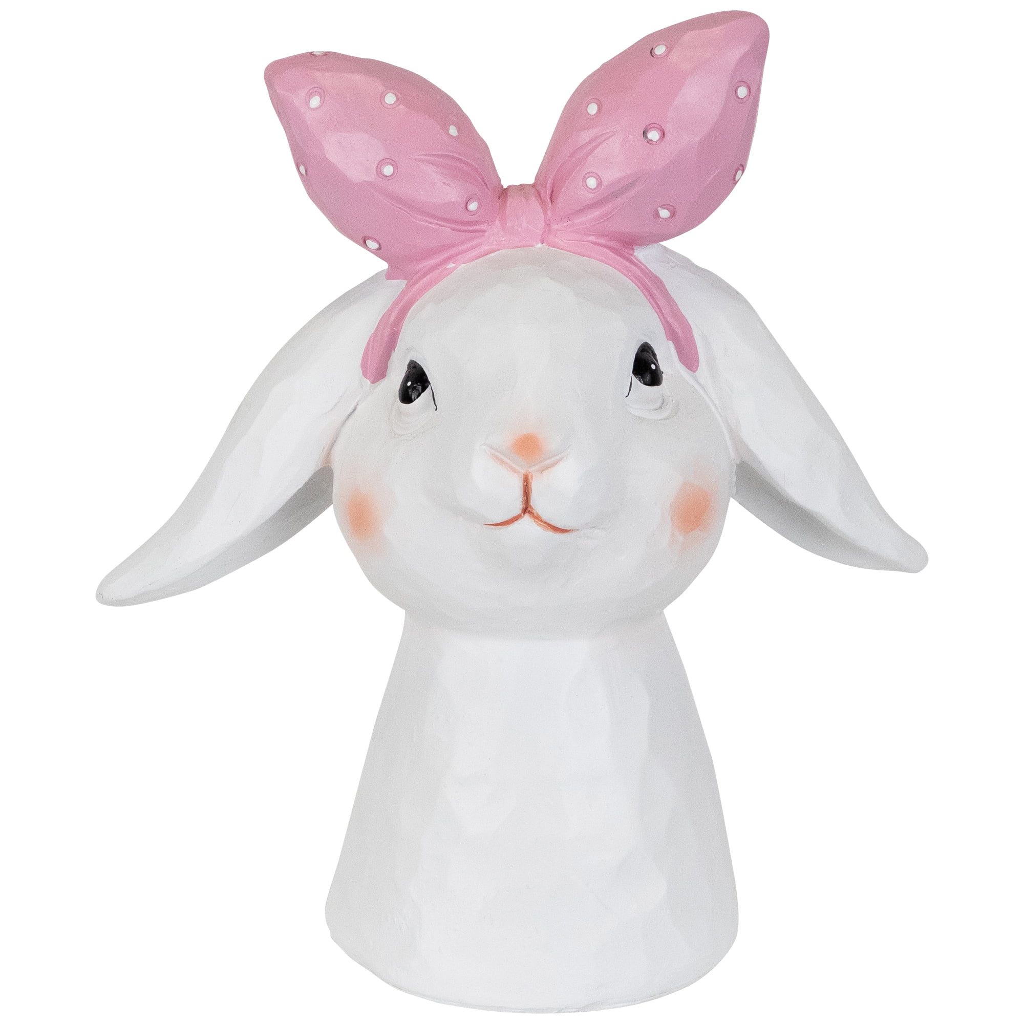 Northlight Easter Bunny Bust with Hair Bow - 7.5