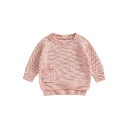 

Bagilaanoe Newborn Baby Girl Boy Knitted Sweater Long Sleeve Pullover 3M 6M 9M 12M 18M 24M Infant Warm Jumpers Tops Fall Loose Knitwear