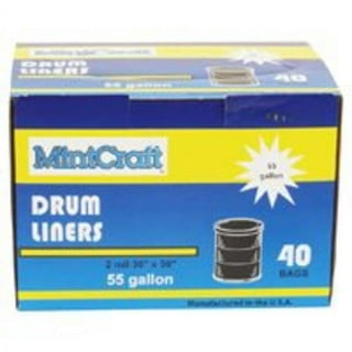 Drawstring Drum liners DTDRUM 55 gallon clear