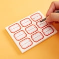 thumbnail image 6 of LEORX Red Simple Design Self-Adhesive Stickers 12 Sheets for Home Office and Classroom Organization, 6 of 8