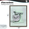 thumbnail image 4 of Stupell Industries Contemporary Disco Kitchen Mixer over Green Brown Floating Frame Canvas Art, 25 x 31, by LISH Creative, 4 of 8