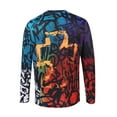 thumbnail image 4 of Chemise Décontractée à Manches Longues Col Rond Imprimé Mode pour Hommes, 4 of 8