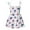 Blue, variant on OAVQHLG3B Kids Baby Girls Dress Beach Dresses Casual Sleeveless American Flag Princess Sundress Summer Dress