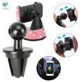 thumbnail image 6 of Deago Car Phone Mount Cell Phone Holder with One More Air Vent Base,Bling Crystal Universal Phone Mount Holder Cradle for Dashboard,Windshield and Air Vent (Pink), 6 of 10