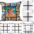 thumbnail image 1 of GHSDFBB Sublimation Panel Pillow Case Sublimation Pillow Cover Sublimation Polyester Pillow Cover Blank Case Throw Pillow Covers 18x18 Inch for Sofa Couch Sublimation Printing, 3 Styles (6 P, 1 of 7