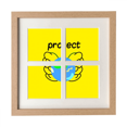 thumbnail image 1 of Protect Earth Hometown Art Deco Fashion Frame Wall Tabletop Display 4 Openings Picture, 1 of 3