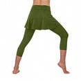 thumbnail image 2 of FAHXNVB Skirted Legging for Women Athletic Yoga Legging with Skirts Women Tennis Leggings Clothes,XL,Army Green, 2 of 5