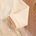 thumbnail image 4 of Bébé Fille Tricot Romper, Mignon Manches Longues Body Col Rond Floral Tutu Robe pour l'Hiver d'Automne, 4 of 6