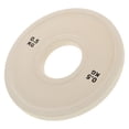 thumbnail image 1 of YOSADIER 1Pack Ivory Round Rubber Weight Plate For Barbell Weights Strength Training 5.7x5.7x0.4In, 1 of 8