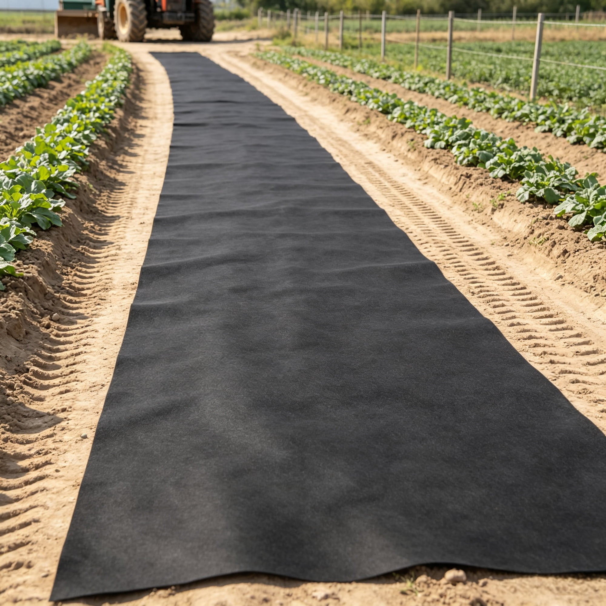 3x100Ft Driveway Fabric, 4OZ Non Woven Geotextile Landscape Weed Barrier for French Drains