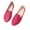 Hot Pink Suede Leather Flat Shoes, variant on hopeusnice Women's Slip On Loafers Flat Shoes Suede Leather Comfortable Ballerina Flats Soft Sole Walking Shoes Beige 40