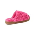 thumbnail image 5 of Dearfoams Cozy Comfort Women's Teddy Pile Open Toe Scuff Slippers, 5 of 8
