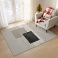 4x6 Rectangular Rug For Bedroom 4x6 Area Rugs, Geometric Abstract Non-Skid Rubber Backing Large ...