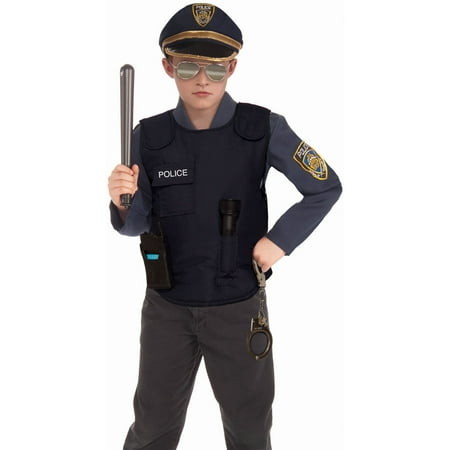 Halloween Child Police Vest Costume