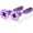 1Pair Purple, variant on Punk Titanium Steel Screw Nail Stud Earrings for Women Men Streetwear Jewelry, Egirl Eboy Rock Party Jewelry[h5387]