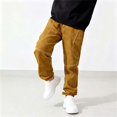 thumbnail image 3 of Klisyaur Joggers for Boys Elastic High Waist Streetwear Sweatpants School Casual Loose Comfy Sport Pants with Pockets, 3 of 5