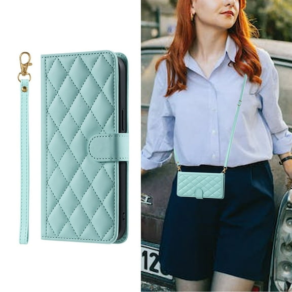 Samsung Galaxy A15 5G Case ,Wallet Cover Crossbody Lanyard Shoulder Neck Strap Case for Samsung Galaxy A15 5G