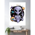 thumbnail image 2 of Alien Halo Poster Wall Art, Modern Wall Decor For Living Room Bedroom, 8x12 UNFRAMED, 2 of 3