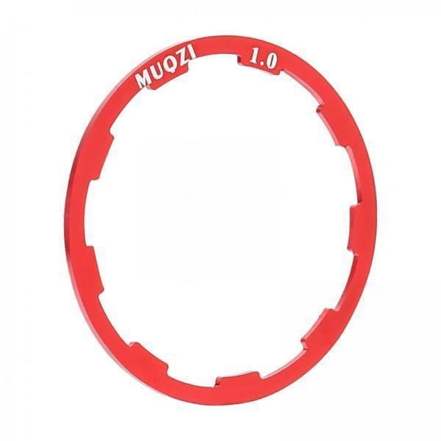 koolsoo Lot de Rondelle de Volant d'Inertie de Cassette, Entretoise de Moyeu, Joint Rainuré pour, 1 mm, Rouge, 2 Pcs