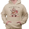 thumbnail image 2 of Lookin' Like a Snack Christmas Hoodie Sweatshirt Unisex 4X-Large Sand, 2 of 5