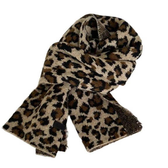RUISINERY Leopards Pattern Scarf Trendy Outfits Retros Styles Scarves Winter Outfits Scarf for Women Warm