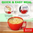 thumbnail image 6 of Rapid 1-Piece Cup Noodle/Soup Bowl with Lid,   Microwave Soup & Noodles in Minutes, Dishwasher-Safe, Microwaveable, & BPA-Free, 6 of 7