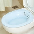thumbnail image 3 of RUseeN Sitz Bath, Sitz Bath for Toilet Seat, Postpartum Care, Hemorrhoids Relief, Sits Bath Kit for Women, Collapsible, Wider Seating Area, Deeper Bowl (White, Without Hose), 3 of 8