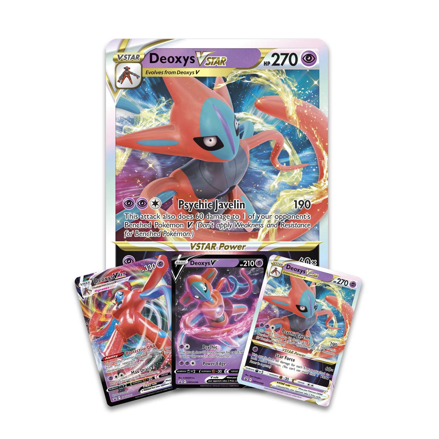 Kit Box Pokemon Deoxys Vmax Vastro V E Deck Deoxys V em Promoção na  Americanas