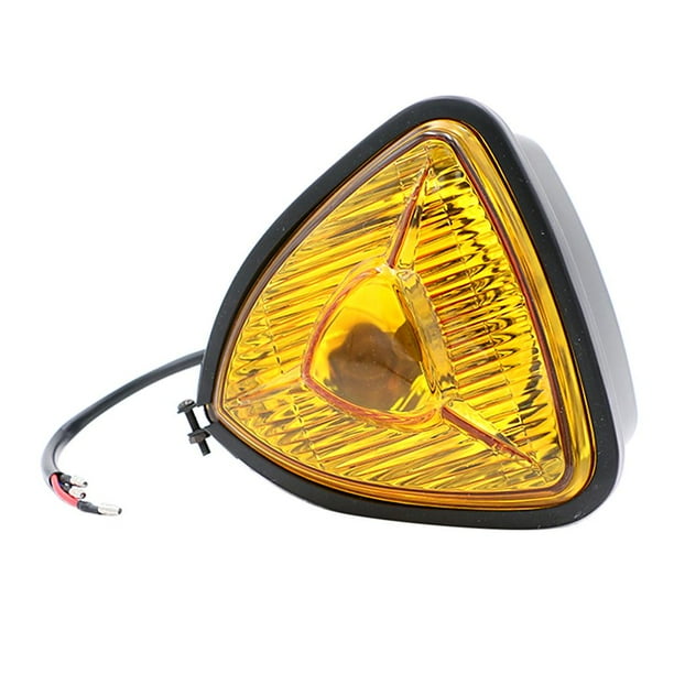 Luz De Advertencia de la lámpara Del Punto de la lámpara De La Cabeza De 12V LED Para Negro + Amarillo Yotijar Linterna de la motocicleta LED
